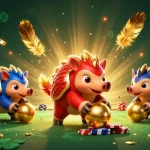 Engage with 123B in a lively casino scene featuring rival pangolins and a colorful referee.