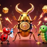 Experience the thrill of 98win with a dynamic illustrated casino showdown featuring iconic gaming symbols and energetic characters.