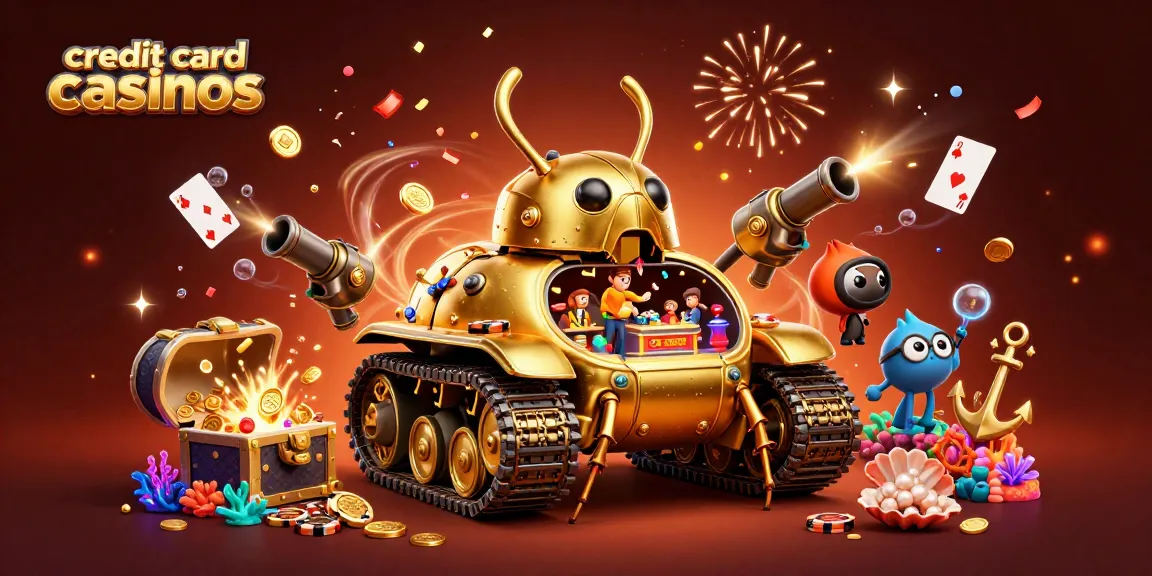Experience thrilling gameplay at credit card casinos with vibrant underwater treasure scene.