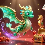 Go88 captures the excitement of online gaming with a magical dragon theme and colorful casino elements.