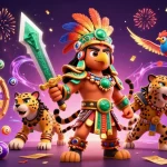 Experience the thrill of 8xx gaming with dynamic lottery elements and vibrant characters.