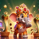 Experience thrilling gaming at f168hi with a vibrant illustration of 3D casino elements.