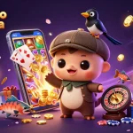 Engage with the latest tỷ lệ kèo nhà cái in a vibrant 3D gambling scene featuring cartoon characters and rich casino elements.
