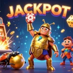 Experience your winning moment at MM88 with a vibrant 3D jackpot celebration illustration.