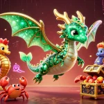 ee88 slot machines showcase vibrant colors and engaging gameplay, featuring a sea dragon guard and treasure chest.