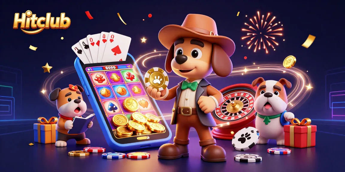 Hitclub offers thrilling casino action with 3D characters exploring poker clues amidst dynamic gaming elements.