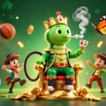 Kubet promotes engaging online betting experiences through vibrant 3D illustrations, featuring a caterpillar master and sports elements.