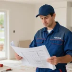 luck8 trusted provider at home renovation site with professional contractor