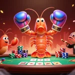 Engaging illustration with debet theme featuring poker elements and vibrant sea creatures.