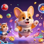 Experience the excitement at c168 with a lively casino scene featuring dynamic gaming elements and colorful characters.