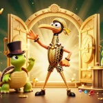 Experience excitement at luongsontv with a vibrant casino scene of fun characters amid treasure