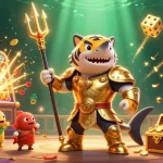 Experience thrilling gaming action at qs88 with a vibrant underwater casino scene bursting with excitement.