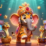 Engage in thrilling gameplay at 90phut with illuminated slots, vivid graphics, and iconic symbols in a vibrant casino atmosphere.