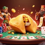 Kwin showcases a lively casino atmosphere with dragon guardians and golden elements, highlighting epic poker gameplay.