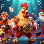 Engage in thrilling gameplay at 8xbet with our vibrant casino illustration featuring dynamic characters and exciting game elements.