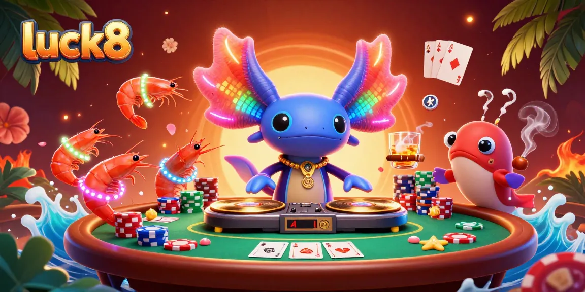 Experience exciting gaming adventures at luck8 with vibrant 3D casino characters spinning winning moments.