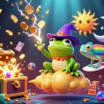 Experience the thrill of 92lottery with dynamic characters and vibrant elements in a rich gaming scene.