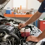 Detecting low coolant symptoms in a reliable local service provider's garage.