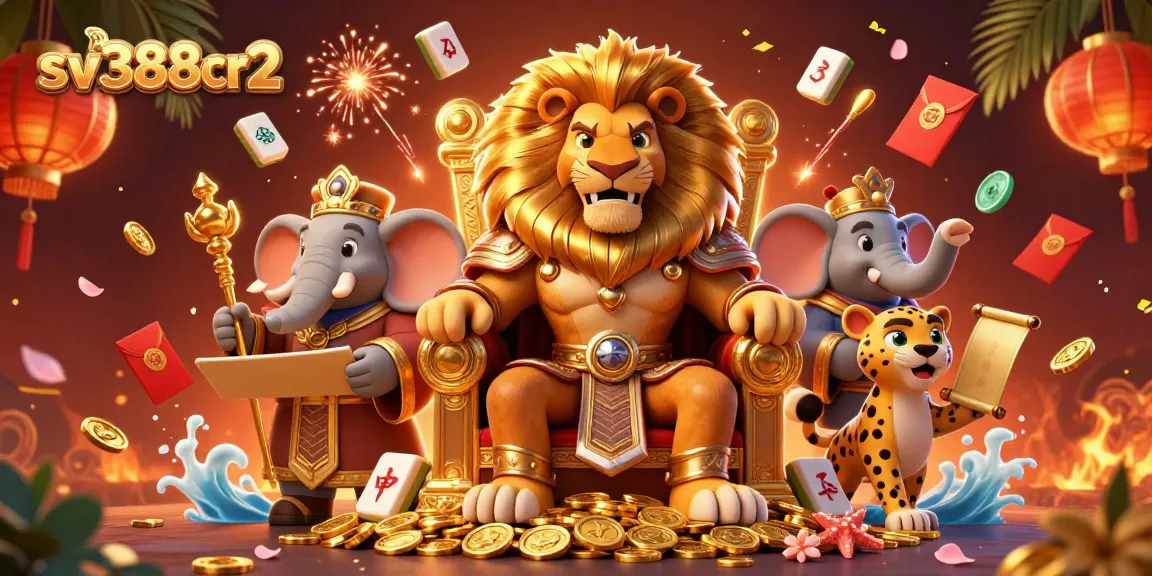 Experience thrilling action at sv388cr2 with a stunning rendering of gambling royalty in a vibrant casino atmosphere.