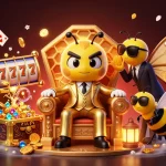 Engage with the vibrant qs88 casino scene featuring animated characters and energetic gaming elements.