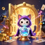 LU88 players enjoying rich casino treasures with animated mystic characters and dazzling gems.