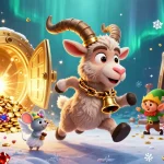 Watch as nk88z's festive 3D casino comes alive, showcasing lively characters amid swirling chips and gems.