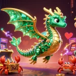 Feel the thrill of DA88 with a vibrant illustration of slots, treasure, and fantasy elements.