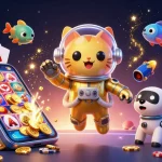 tr88 elevates gaming excitement with a vibrant 3D space scene filled with colorful slot gaming elements.
