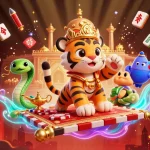 Capture the excitement of gaming on okwintv with a vibrant 3D illustration showcasing the tiger sultan and casino elements.
