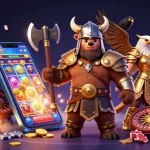 Join the excitement of đăng ký b52club with a dynamic casino experience featuring a Viking, Valkyrie, and game elements.