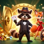 Play exciting games at Casino FIVE88 with vibrant 3D characters surrounded by gold and jewels.