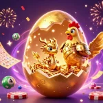 Experience thrilling gambling with qq88 as colorful elements and a golden dragon create an exciting atmosphere.