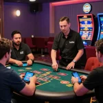Players enjoying a vibrant gaming experience at Happyluke's online casino with live dealers and exciting activities.