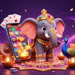 Engage in exciting slots with rikvip97 as this vibrant 3D illustration showcases casino themes.