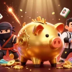 Experience thrilling xì dách gameplay with a vibrant and dynamic illustrated scene