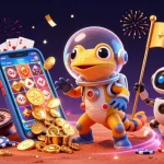 Experience fun and excitement with rik vip as an alien gecko uncovers a golden casino on Mars!