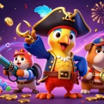 bắn cá ngũ long game celebrates fishing excitement with dynamic pirate characters and winning elements.