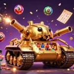 Experience the excitement of QS88 with a vibrant 3D casino scene featuring fun games and dynamic elements.