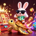 Play thrilling games at du88 with lucky rabbit and golden turtle amid casino excitement!