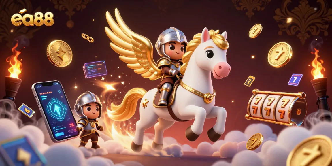ea88 offers exciting gaming with a 3D celestial scene showcasing crypto elements and dynamic gaming symbols.