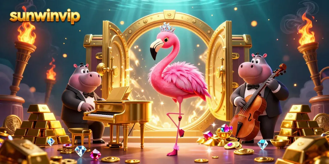 Experience thrilling gaming with sunwinvip, featuring vibrant casino scenes and lively characters.