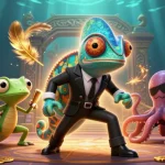 Engage in judi bola action with vibrant characters in a dynamic casino scene.