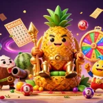 Engage with dynamic gaming excitement at 789WIN with a vibrant casino beach scene filled with colorful lottery elements.