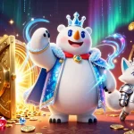 Experience thrilling jackpots and luxury at qs88, a dynamic casino adventure illustration.