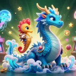 Experience the thrill of j188 with vibrant casino elements and enchanting characters in a mystical gaming scene.