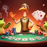 Engage in the vibrant world of gaming with Incited Journal's 3D casino illustration featuring lively characters and poker elements.