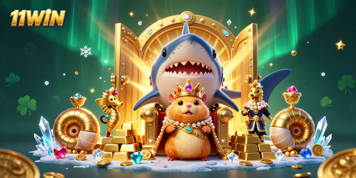 Experience the thrill of 11WIN with a fierce golden hamster king reigniting casino excitement.