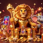 Engage in exciting đại dịch xác sống gameplay with the fierce lion king and dynamic casino elements.