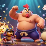 Engage in high-stakes gaming like at nhà cái C168, featuring vibrant casino action and dynamic characters.