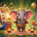 Engage with nk888's dynamic casino experience featuring vibrant characters and thrilling game elements.
